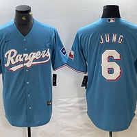 Men's Texas Rangers Josh Jung #6 Blue Replica Player Jersey1