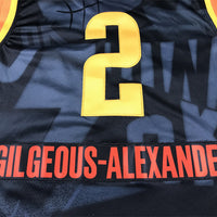 Men's Oklahoma City Thunder Shai Gilgeous-Alexander #2 Black 2023/24 Swingman Jersey1 - City Edition