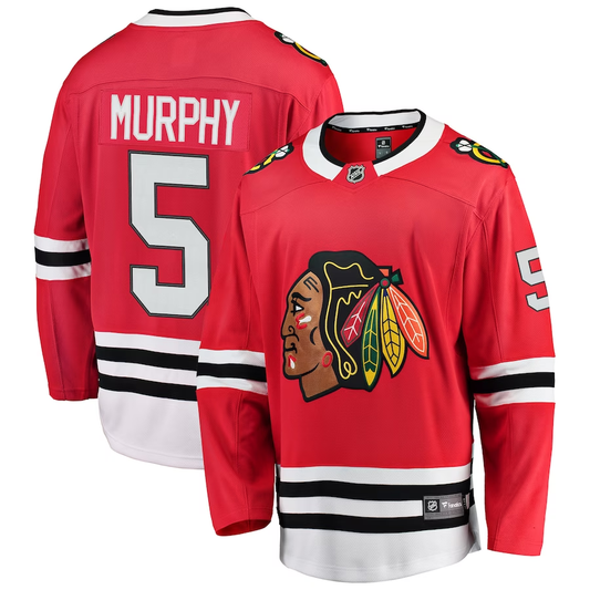 Men's Chicago Blackhawks Connor Murphy #5 Red Breakaway Player Jersey1
