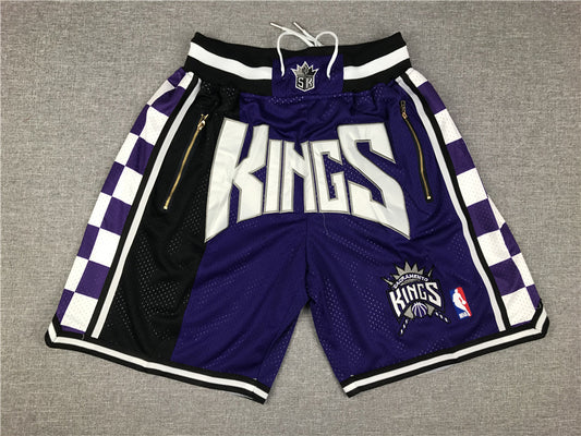 Men's Sacramento Kings Purple Basketball Shorts1