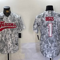 Men's Houston Texans Stefon Diggs #1 Arctic Camo 2024 Salute to Service Player Jersey1