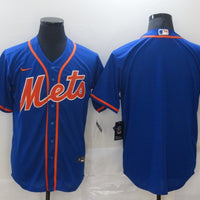 Men's New York Mets1 Royal Alternate Replica Blank Jersey
