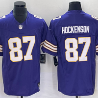 Men's Minnesota Vikings T.J. Hockenson #87 Purple Classic Player Jersey1