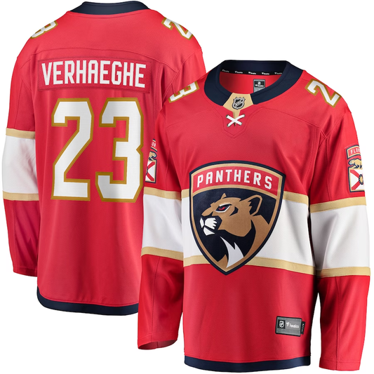 Men's Florida Panthers Carter Verhaeghe #23 Red Player Jersey1