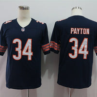 Men's Chicago Bears Walter Payton #34 Navy Game Retired Player Jersey1