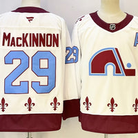 Men's Colorado Avalanche Nathan MacKinnon #29 White Premium Player Jersey