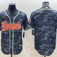 Men's Cincinnati Bengals Grey Camouflage Blank Jersey1