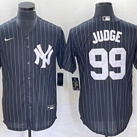 Men's New York Yankees Aaron Judge #99 Black Replica Player Jersey1