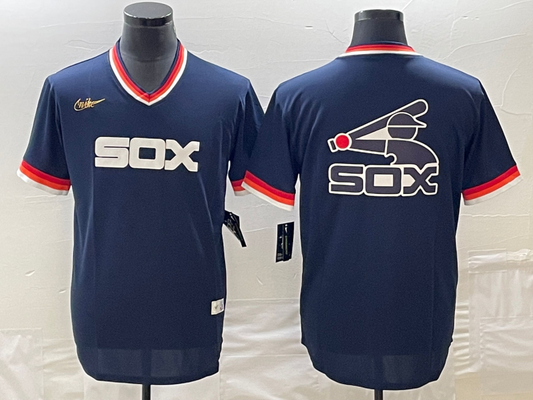 Men's Chicago White Sox Navy Cooperstown Collection Replica Player Jersey1