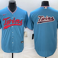 Men's Minnesota Twins Blue Replica Player Logo Jersey1