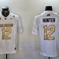 Men's Colorado Buffaloes Buffs Hunter #12 White Game Jersey