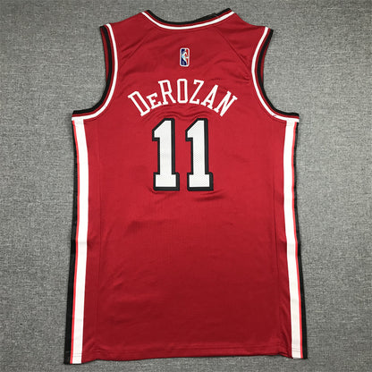 Men's Chicago Bulls DeMar DeRozan #11 Red 2021/22 Swingman Jersey1
