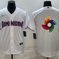 Men's 2023 World Baseball Classic Dominican Republic White Jersey1