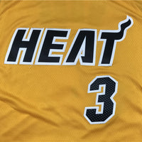 Men's Miami Heat Dwyane Wade #3 Gold 2020/21 Swingman Player Jersey1