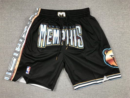 Men's Memphis Grizzlies Black 2022/23 City Edition Basketball Shorts1