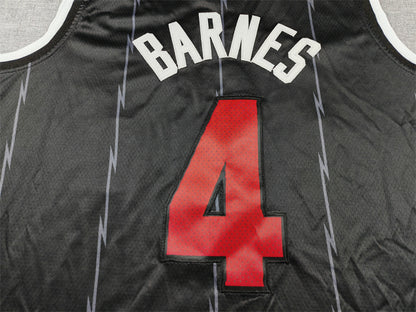 Men's Toronto Raptors Scottie Barnes #4 Black 2025/26 Swingman Jersey - City Edition