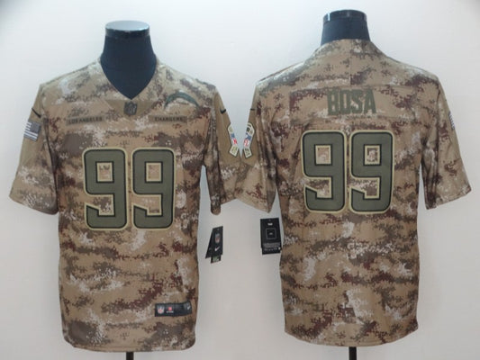 Men's Los Angeles Chargers Joey Bosa #99 Camouflage Game Jersey1