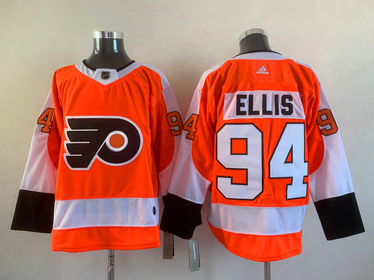 Men's Philadelphia Flyers Ryan Ellis #94 Orange Player Jersey1