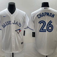 Men's Toronto Blue Jays Matt Chapman #26 White Replica Player Jersey1