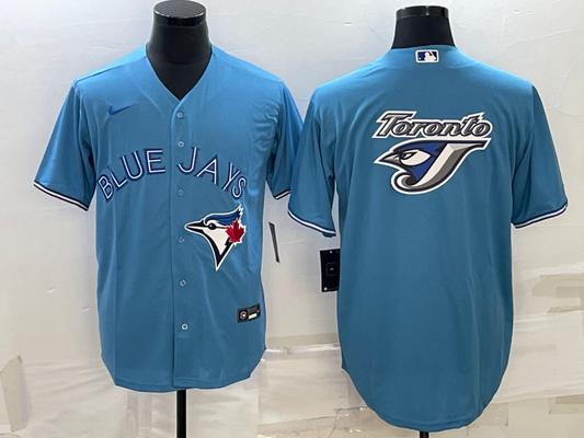 Men's Toronto Blue Jays Light Blue Replica Player Jersey1