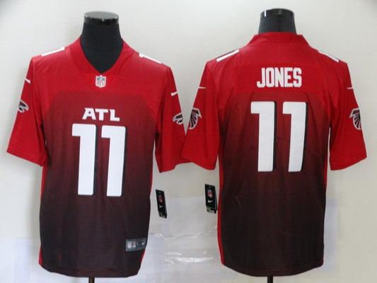Men's Atlanta Falcons Julio Jones #11 Red 2nd Alternate Game Jersey1