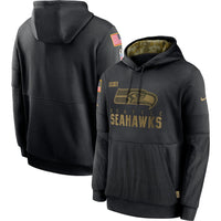 Seattle Seahawks 2020 Salute to Service Black Hoodie