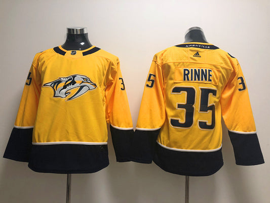 Men's Nashville Predators Pekka Rinne #35 Gold Home Breakaway Player Jersey1
