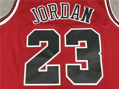 Men's Chicago Bulls Michael Jordan Red 1997-98 Classics Rookie Authentic Jersey1