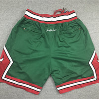 Men's Chicago Bulls Green 2008-09 Hardwood Classics Authentic Basketball Shorts1