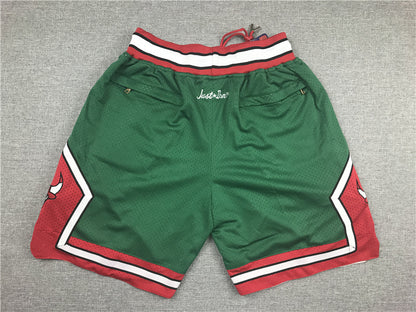Men's Chicago Bulls Green 2008-09 Hardwood Classics Authentic Basketball Shorts1