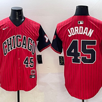 Michael Jordan Chicago White Sox Red Black City Connect Jersey