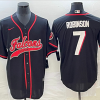Men's Atlanta Falcons Bijan Robinson #7 Black Game Jersey1 Joint Edition