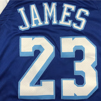 Men's Los Angeles Lakers LeBron James #23 Blue Swingman Jersey1