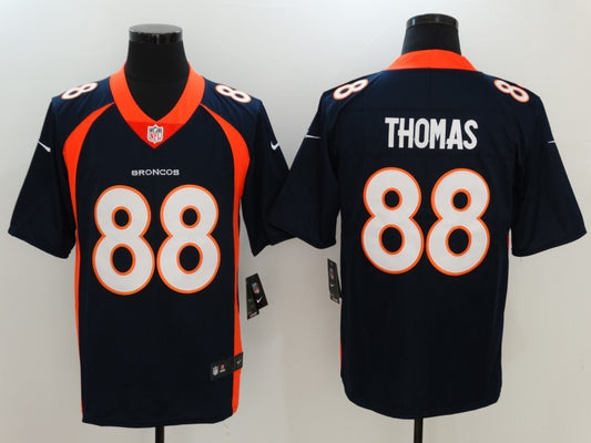 Men's Denver Broncos Demaryius Thomas #88 Navy Game Jersey1