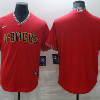 Men's Arizona Diamondbacks Red Replica Blank Jersey1