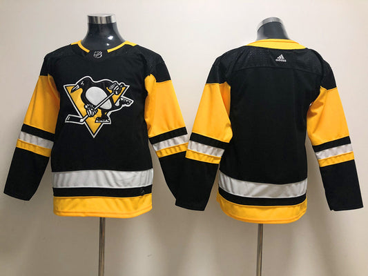 Men's Pittsburgh Penguins Black Breakaway Home Blank Jersey1