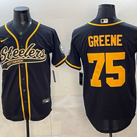 Men's Pittsburgh Steelers Joe Greene #75 Black Player Jersey