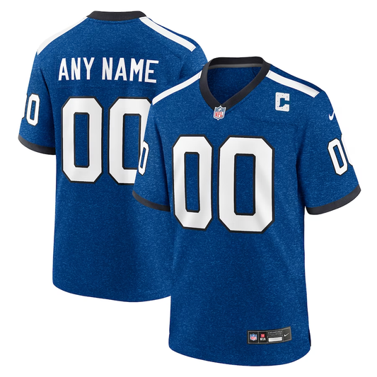 Custom1 Indianapolis Colts Blue Alternate Game Jersey1