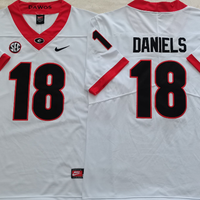 Men's Georgia Bulldogs JT Daniels #18 White Player Game Jersey