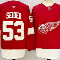 Men's Detroit Red Wings Moritz Seider #53 Fanatics Red Home Breakaway Player Jersey
