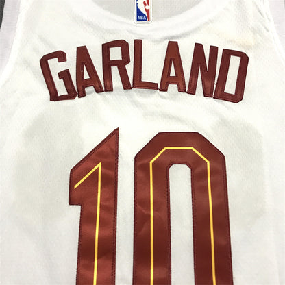 Men's Cleveland Cavaliers Darius Garland #10 White Swingman Jersey1 - Association Edition