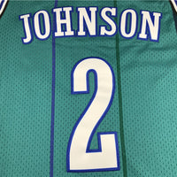 Men's Charlotte Hornets Larry Johnson 1992-93 Hardwood Classics Swingman jersey1