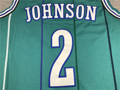 Men's Charlotte Hornets Larry Johnson 1992-93 Hardwood Classics Swingman jersey1