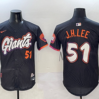 Men's San Francisco Giants Jung Hoo Lee #51 Black 2025 City Connect Limited Player Jersey1