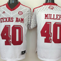 Men's Texas A&M Aggies Von Miller #40 White Player Jersey