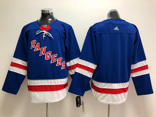 Men's New York Rangers Blue Breakaway Home Blank Jersey1