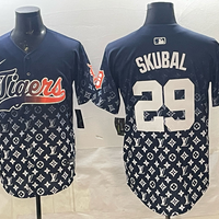 Men's Detroit Tigers Tarik Skubal #29 Navy Game Player Jersey