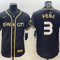 Men's Houston Astros Jeremy Pena #3 Black City Connect Replica Player Jersey1
