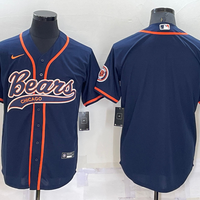 Men's Chicago Bears Navy Blank Jersey1