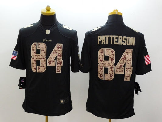 Men's Minnesota Vikings Cordarrelle Patterson #84 Black Game Player Jersey1